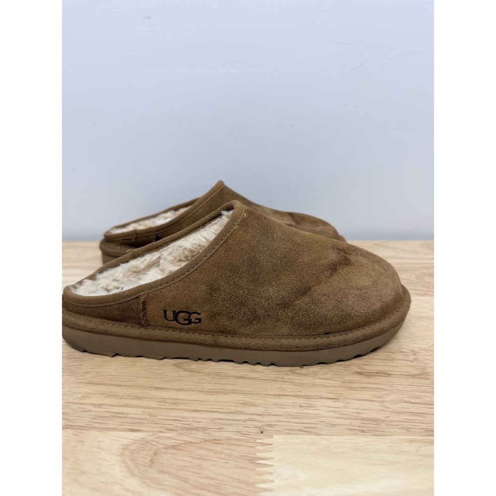 UGG CLASSIC SLIP ON CHESTNUT Slip On Suede Slippers Size 5 Women's #66